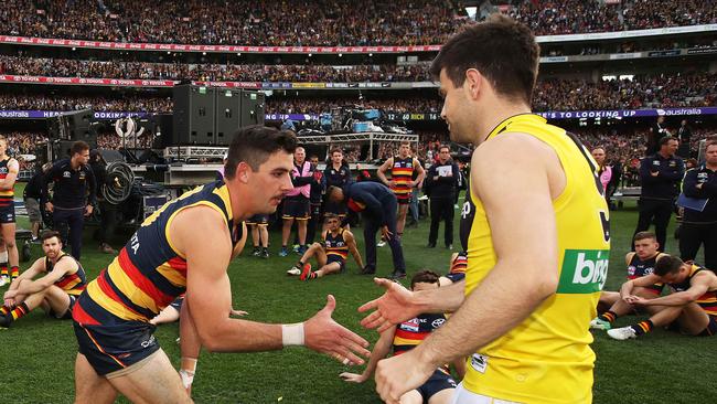 Crows captain Taylor Walker expects to be better prepared for an AFL grand final if Adelaide rebounds from last year’s 48-point loss to Richmond — and he expects the lessons from that defeat to inspire rather than scar the Crows in their mission to be back at the MCG this September. Picture. Phil Hillyard