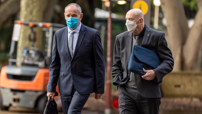 Chris Dawson  is seen arriving at Supreme Court in Sydney on Thursday. Picture: Picture NCA Newswire / Seb Haggett