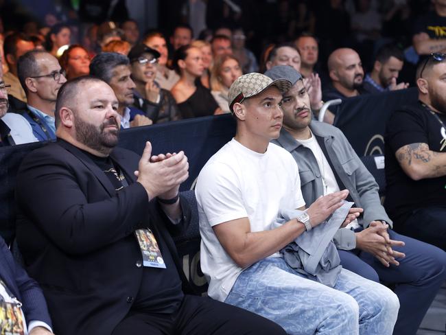 Tim Tszyu watching on. Picture: No Limit Boxing