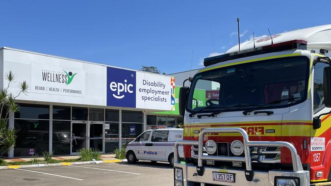 Police and fire investigators are at a Maroochydore shopping complex following a fire in the early hours of this morning, February 23. Picture: Iwan Jones