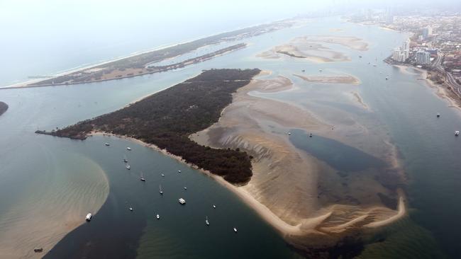 Wavebreak Island in the Broadwater. Imagine a ferry service there? Pic by David Clark.