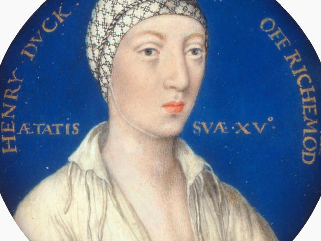 A 1530s portrait of Henry FitzRoy, illegitimate son of Henry VIII, by Lucas Horenbout.