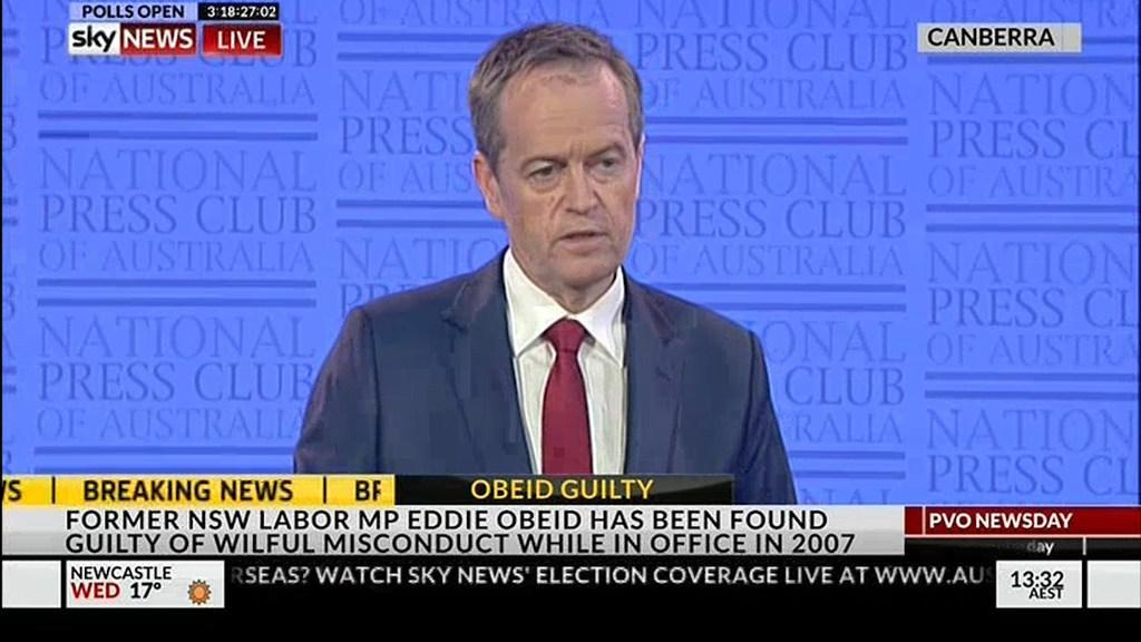 Bill Shorten at Press Club Canberra