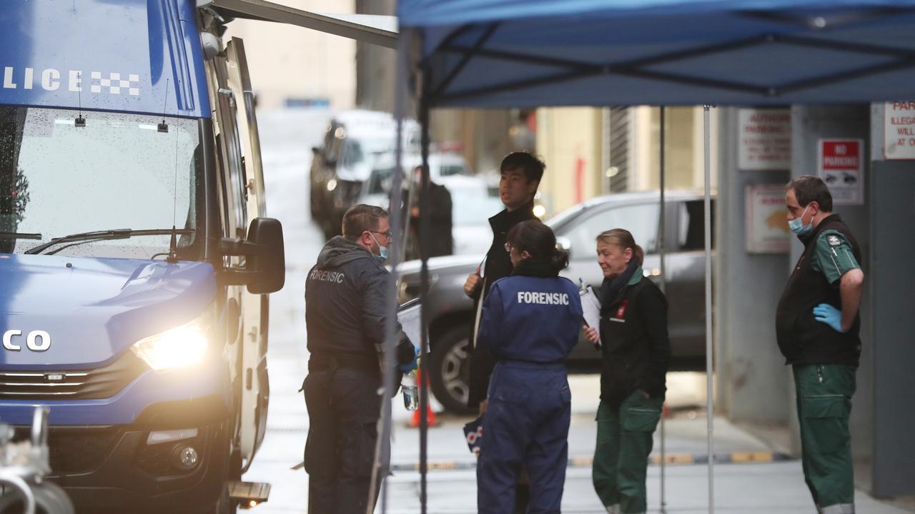 Homicide Squad detectives have attended the scene. Picture: NewsWire / David Crosling