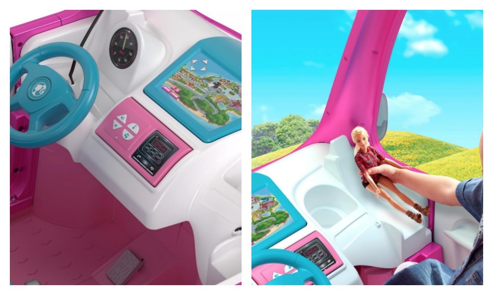 Barbie ride in outlet camper