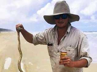 FIVE MINUTES OF FAME: Jack Hornick says he won't be wrangling any more snakes. Picture: Supplied