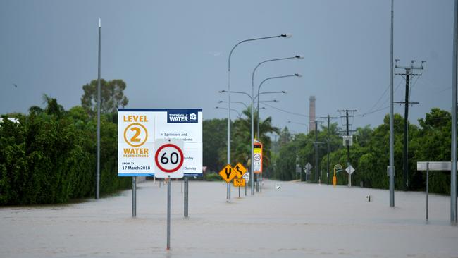 Townsville floods as heavy monsoonal rain continues. Picture: Alix Sweeney