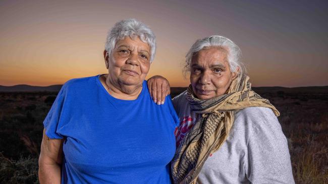 Flinders Ranges traditional owners Heather Stuart and Regina McKenzie oppose the Voice to Parliament. Picture: Ben Clark