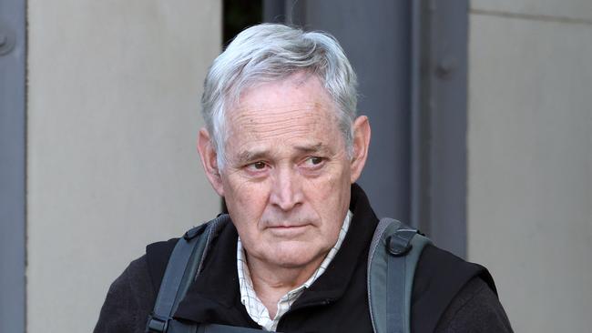 Survivor from the meal, Ian Wilkinson, watched as Erin Patterson gave evidence on Wednesday. Picture: NewsWire / David Crosling