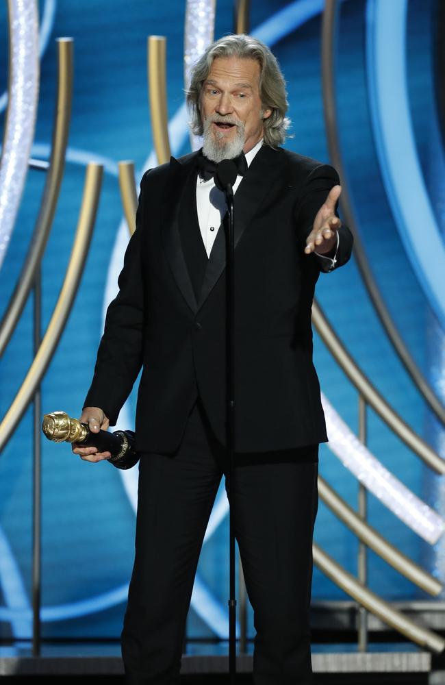 Jeff Bridges was given the Cecil B. Demille Award at the 76th Annual Golden Globes. Picture: Getty Images 