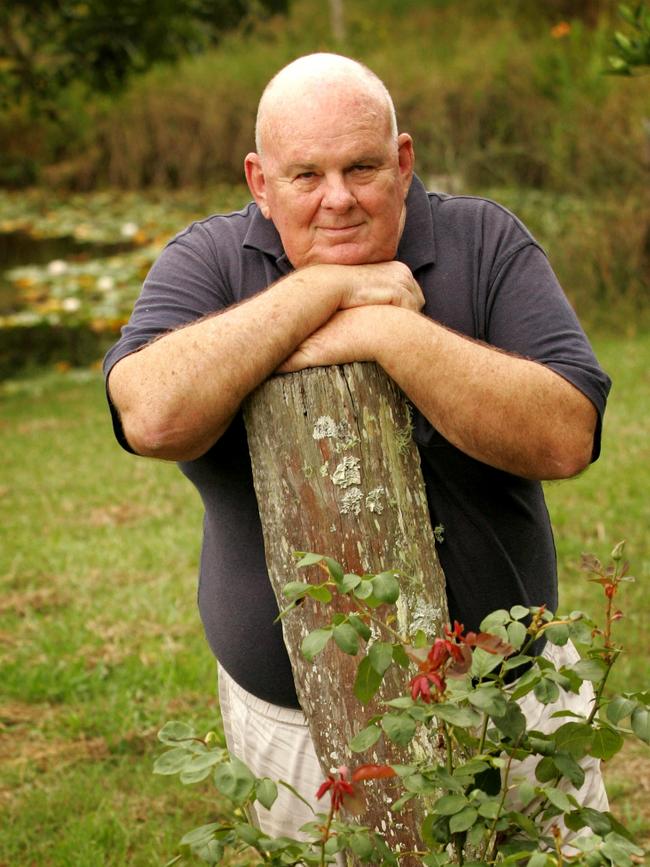 Les Murray at his home at Bunyah. 