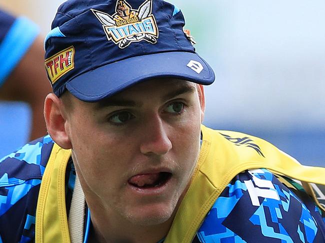 AJ Brimson and the Titans team train at CBus Stadium in Robina. Pics Adam Head