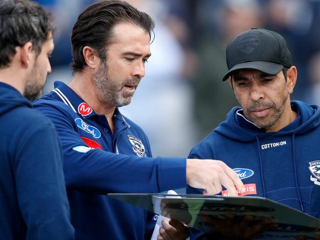 Geelong coach Chris Scott put a positive spin on the Cats’ defeat. Picture: AFL Photos/Getty Images