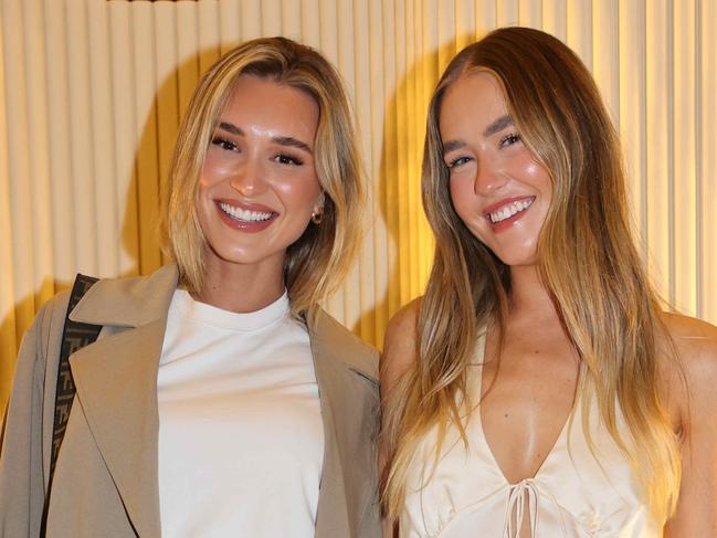 Shani Grimmond and Freya Prout at Viktoria and Woods Dinner with Designer Margie Woods at Modo Mio, Pacific Fair for Gold Coast at Large. Picture, Portia Large.