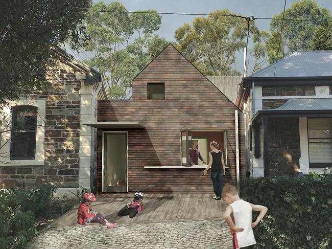 UniSA architecture lecturer Dr Damian Madigan a new form of developmentto allow older people to live together. Concept image supplied by UniSA.