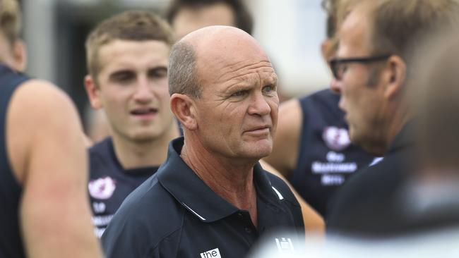 Noarlunga coach Barry Pilmore has led his side to an 8-0 record after beating Christies Beach on Saturday. Picture: AAP/Dean Martin