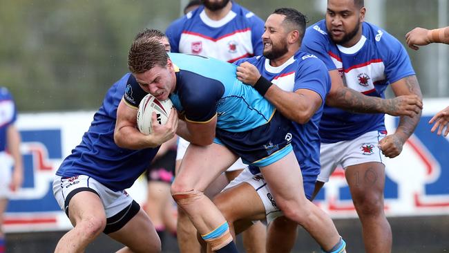 Zane Harris in action for the Gold Coast Vikings. Picture by Richard Gosling