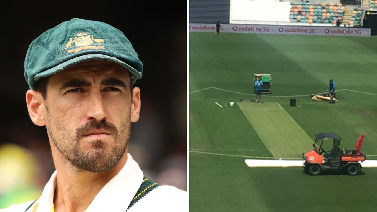 Mitchell Starc and green wicket. ASHES DAILY &gt;
