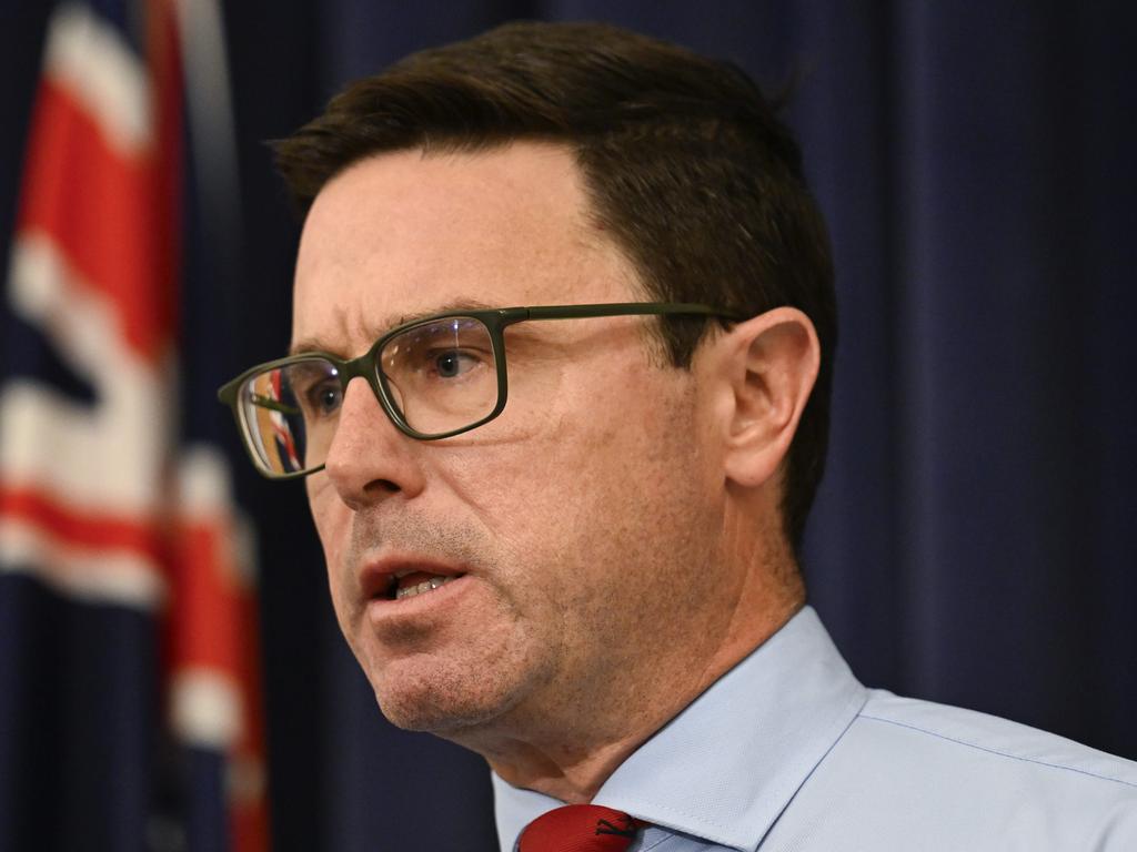 Nationals leader David Littleproud is under pressure within his own party despite the peace deal with the Libs. Picture: NewsWire / Martin Ollman