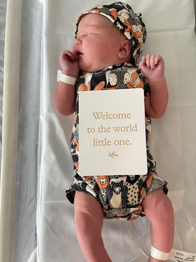 Ben and Hester Brown’s new baby Esme. Pic: Instagram