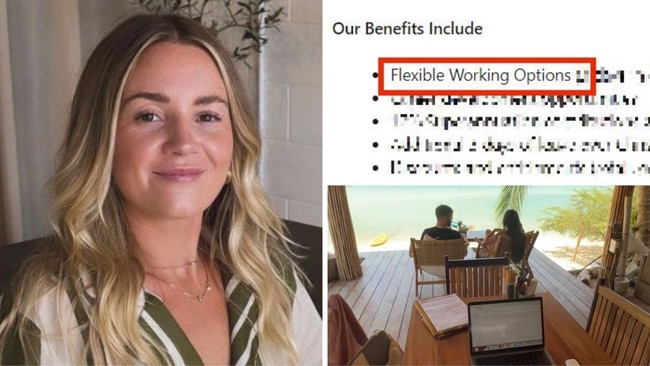 Aussie reveals why companies saying they offer flexible working hours is a ‘red flag’. Picture: Supplied