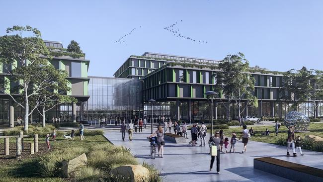 Artist impression the new Rouse Hill Hospital which will be built opposite Rouse Hill town centre. 