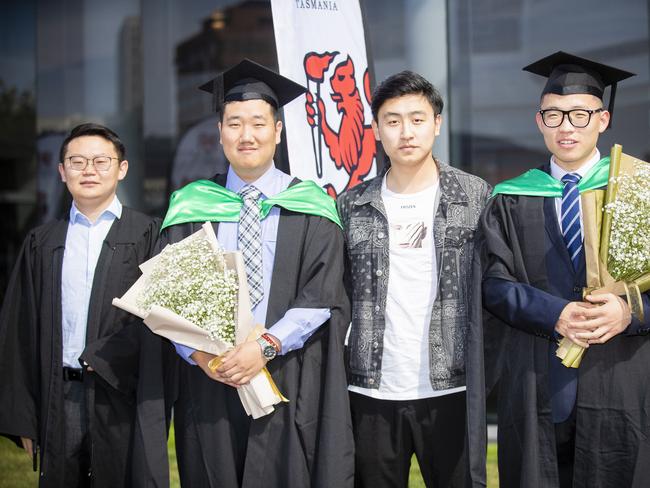 University of Tasmania Hobart Graduations 2019, Wednesday morning. Picture: RICHARD JUPE