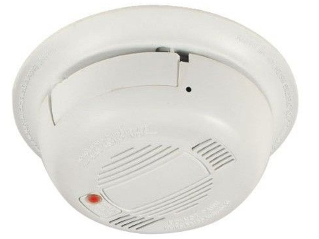 This smoke alarm has a motion-detecting hidden camera that live streams the footage.