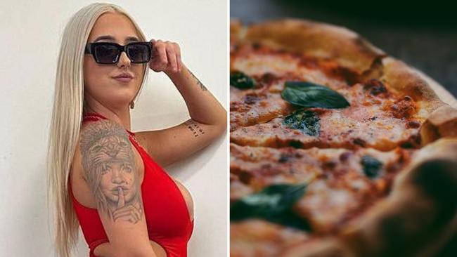 Tylah Ann Shorter pleaded guilty to punching a 60-year-old pizza shop owner in Caloundra. Picture: Social media