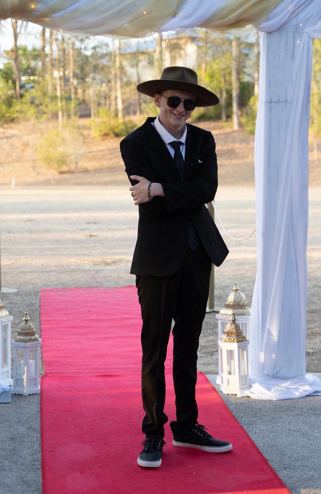 Jacob Hay arrives at the Gympie State High School formal 2023. November 16, 2023. Picture: Christine Schindler