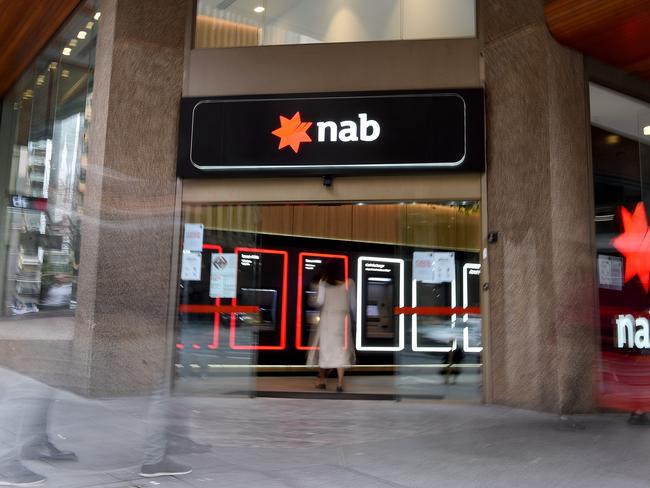 SYDNEY, AUSTRALIA - NCA NewsWire Photos AUGUST, 12, 2020: Generic view of a National Australian Bank (NAB) in Sydney. Picture: NCA NewsWire/Bianca De Marchi