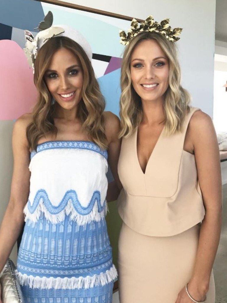 Oaks Day 2016 via social media ... Rebecca Judd and Jacqui Dixon. Picture: Instagram