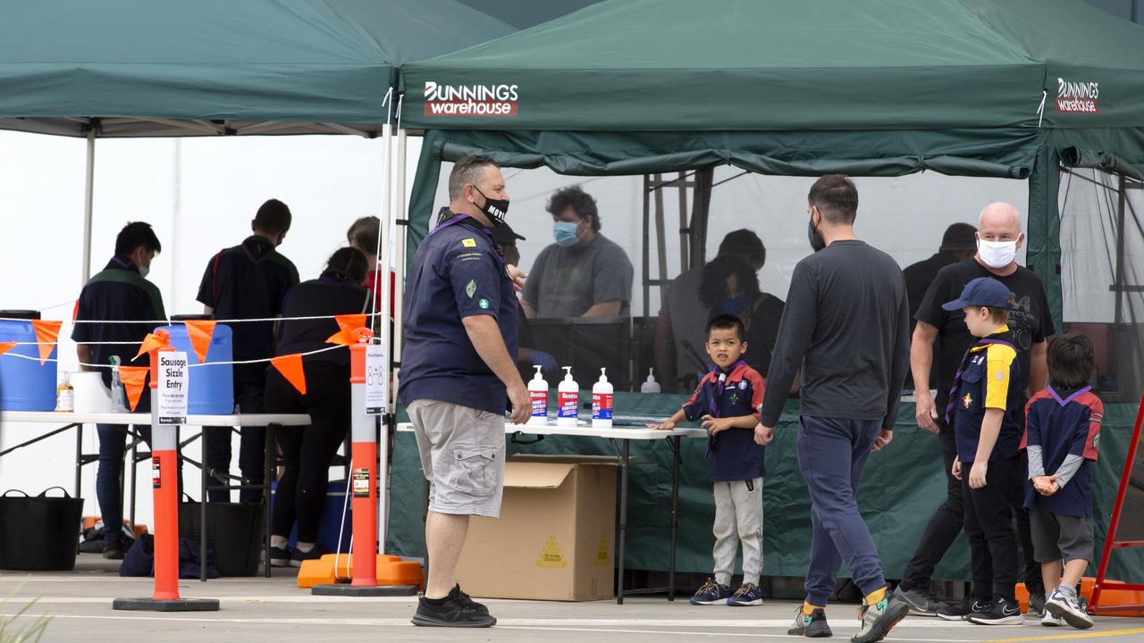 It’s not a trip to Bunnings until you’ve stopped by one of their sausage sizzles. Picture: David Geraghty/NCA NewsWire