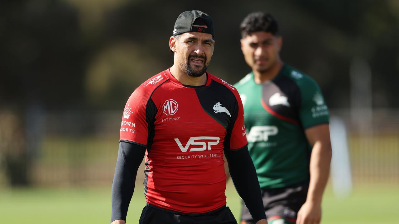 Cody Walker has spoken out about recent drama, hitting out at suggestions that he and Latrell Mitchell run the club. Picture: Getty Images.