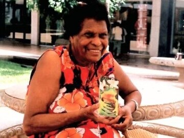 Famous Australian singer Christine Anu's mother Zipporah Whap (pictured) who recently passed away.