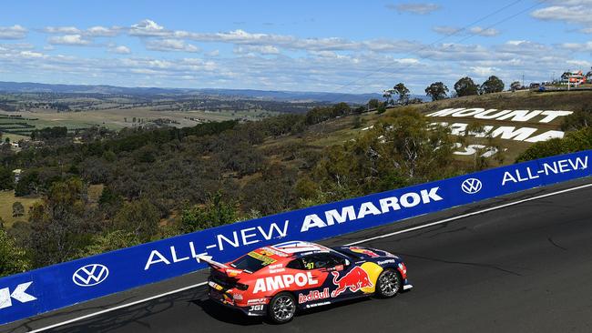 Shane van Gisbergen leads the Bathurst 1000. Picture: Getty