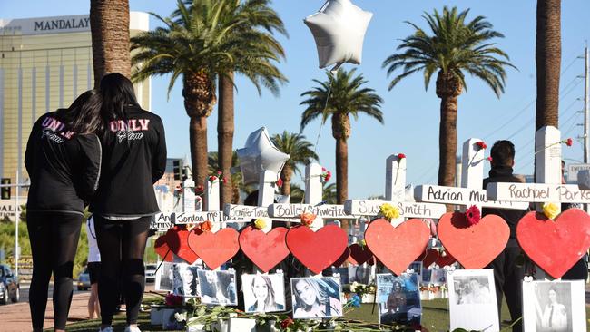 Public outrage following the 2017 Las Vegas massacre drove the Trump administration to restrict bump stocks. Picture: AFP