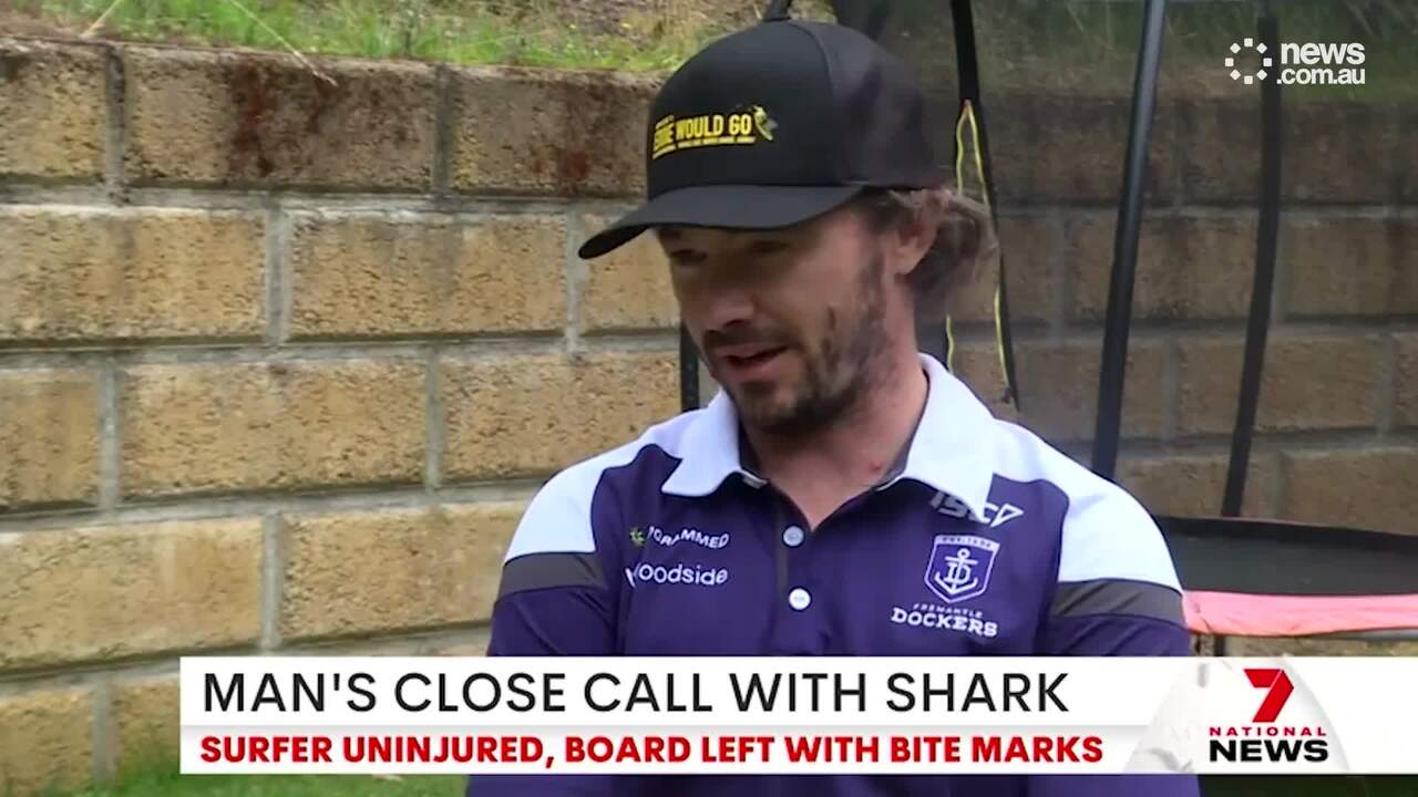 Man narrowly escapes shark attack on WA beach