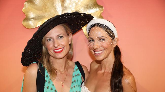 Amy Richmond and Nina Hoffman at the Magic Millions Race Day 2025 at Gold Coast Turf Club for Gold Coast at Large. Picture, Portia Large.