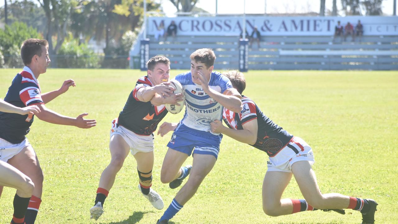 Sean Bourke for Ignatius Park against St Patrick's College in the Aaron Payne Cup in Mackay, 20 July 2021. Picture: Matthew Forrest