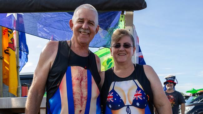 Lee-Anne Beazley and Arnold Beazley at the Hot 100 Ute Run held on Australia Day. Picture: Pema Tamang Pakhrin