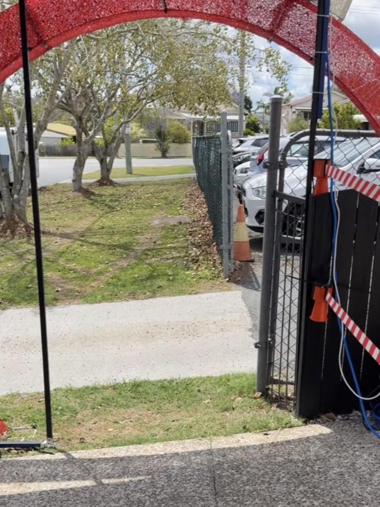 She said council knocked back their offer to move the decorations back from the kerb. Picture: TikTok @laeticialay