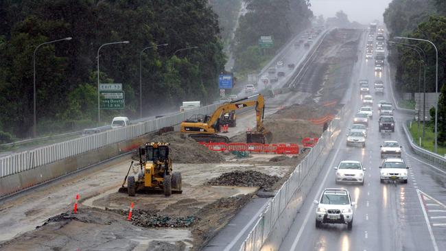 Roadworks on the M1.