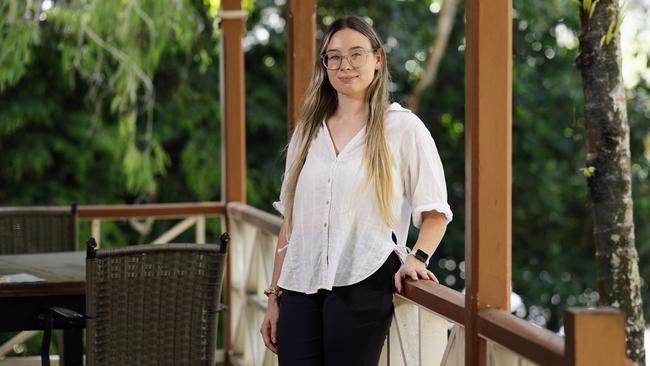 The Cairns and Far North Environment Centre’s community campaigner Bronwyn Opie has organised a climate rally outside the convention centre on Tuesday morning. Picture: Brendan Radke