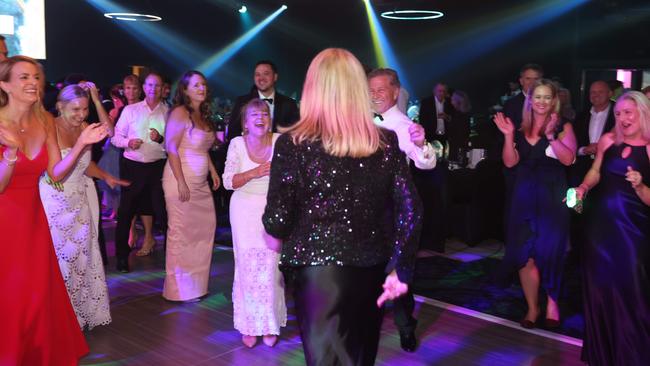 Rebecca Frizelle leaves the stage after accepting her award. Picture: Portia Large