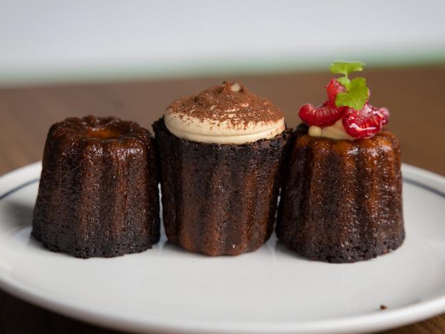 The caneles are baked fresh every morning from 5am. Picture: Jason Edwards