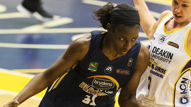 Asia Taylor starred for the Sydney Uni Flames on Friday night.