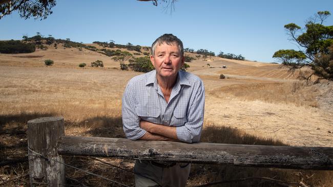 Kangaroo Island mayor Michael Pengilly at Emu Bay. Picture: Brad Fleet