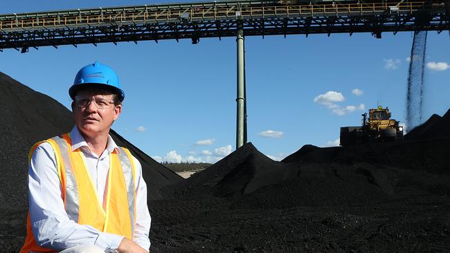 Reinhold Schmidt when CEO of YanCoal Australia at the Moolarben Coal mine near Mudgee, NSW. Picture: James Croucher