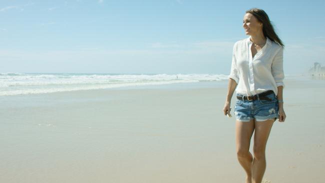 Natalie Gruzlewski in Destination Gold Coast's Keys to the Coast campaign.